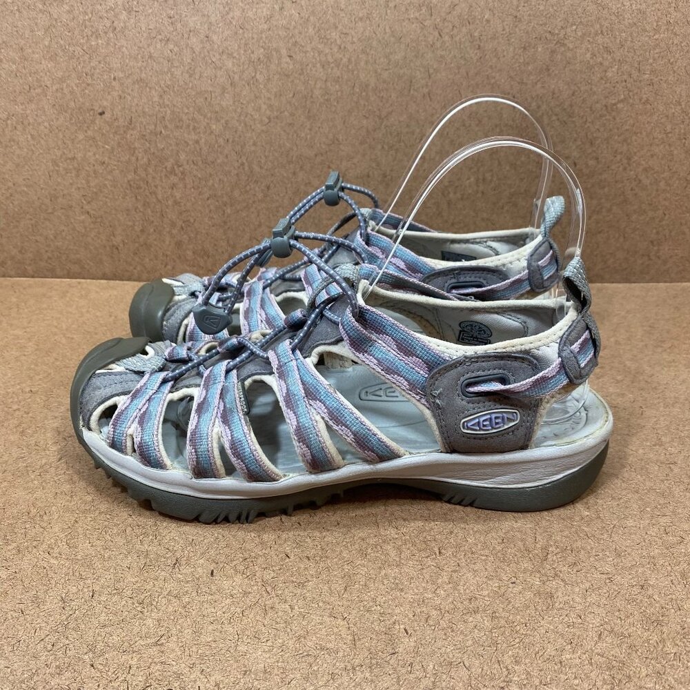 Keen Womens Size 7.5 Whisper Closed Toe Sport Sandals Purple/Gray Hiking Sandals